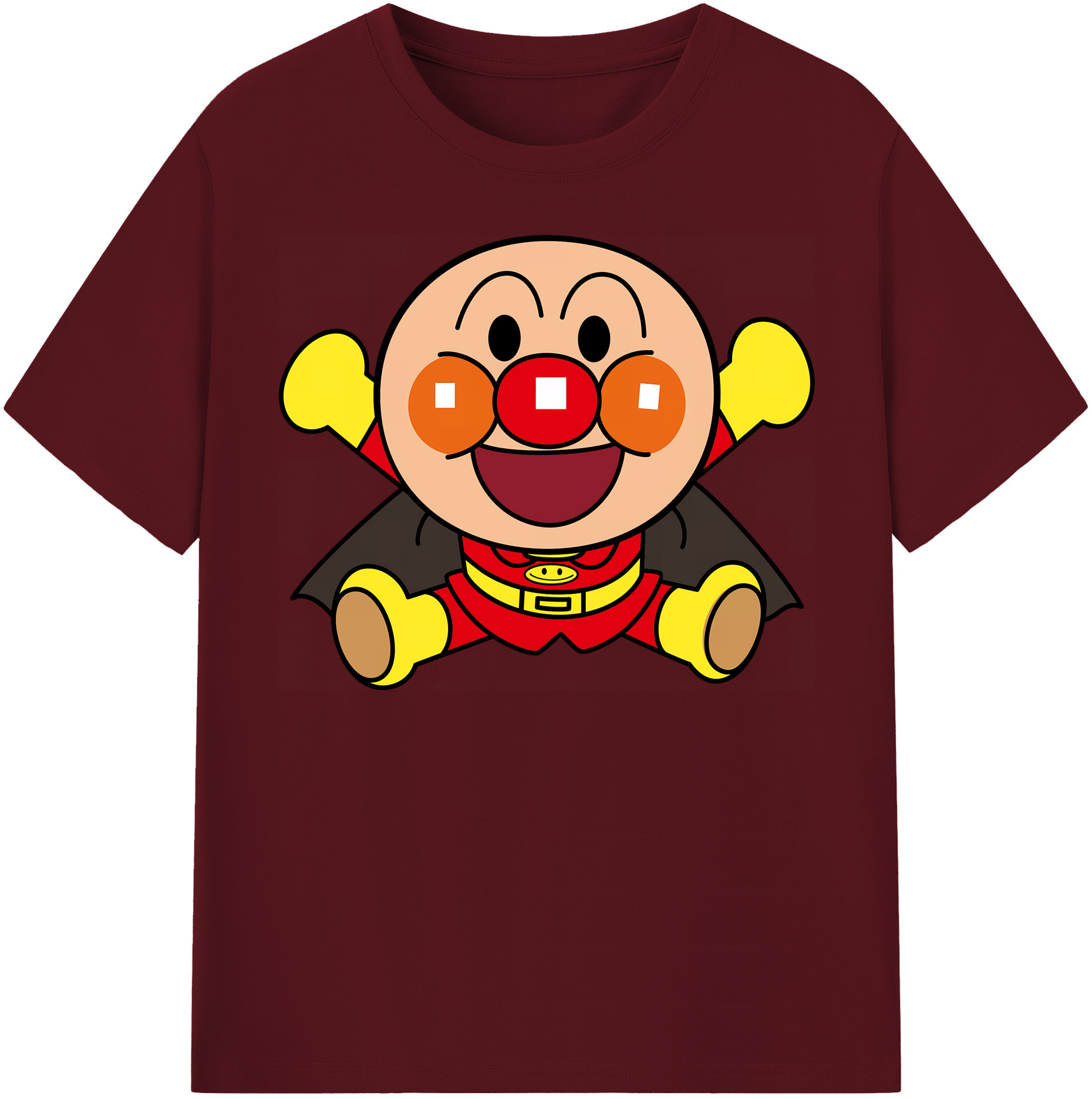 （画像用） アンパンマン Anpanman 綿100％半袖Tシャツ（フロントプリント）